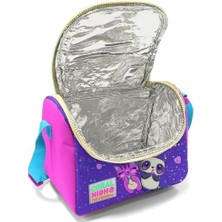 Eco Lounge Pembe Mor Baskılı Kız Çocuk Yalıtımlı Beslenme Çantası