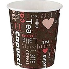 Eco Lounge Kullan At Market Karton Bardak 7oz Baskılı Kahverengi 50 Adet