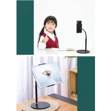 Eco Lounge GA20 360 Ayarlı Metal Standlı Masa Üstü Metal Gövde Tablet Tutucu Telefon Standı Kaymaz Taban