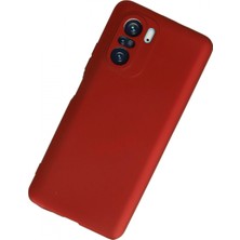 Marsilyan Xiaomi Poco F3 Kılıf First Silikon - Kırmızı