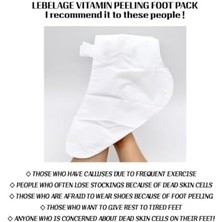 Soyulan Ayak Maskesi Vitamin Kompleksi Kore Soyucu Maske  Vitamin Peeling Foot Pack