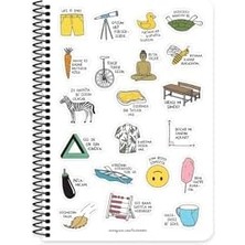 Eco Lounge A5 Spiralli Akademik Ajanda - Gözüm Yükseklerde