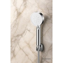 Eco Lounge Turbo Duş Başlığı, Yüksek Basınçlı El Duşu, 5 Fonksiyonlu Duş Başlığı (Krom Turbo Set)