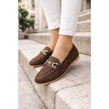 ModaFrato AL-4016 Tüvit Kumaş Rahat Taban Kadın Babet Anne Ayakkabısı Günlük Bayan Ayakkabı