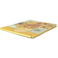 Eco Lounge Vase With Twelve Sunflowers, 1888, Defter V, Çizgisiz, 96 Sayfa, Iplik Dikiş, Esnek Kapak, Yaldızlı Oval Kenar, Tuval Doku, 90 Gram, Fildişi Renk, 14,8X21X1CM