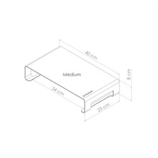 Eco Lounge Prexua Riser Masaüstü Monitör Standı - Monitör Yükseltici (, Medium)