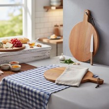 Eco Lounge Doğal Akasya Ağacı Sunum ve Servis Tahtası, Doğal Akasya Tahtası Saplı, Et, Peynir, Ekmek, Sebze ve Meyve Servis Tepsisi Için Ahşap Mutfak Doğrama Tahtası (26 * 35 * 1.5cm)