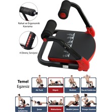 Normadia Çok Fonksiyonlu Tüm Vücut Egzersiz Aleti, Mekik ve Şınav Destekli