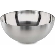 Salata Kasesi "blanda Blank" Servis Kasesi 28 cm Çap Paslanmaz Çelikten Gümüş