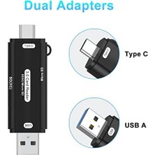 Eco Lounge Micro Sd Kart Okuyucu Type C To USB 3.0 Çevirici Otg 5 Gbps Hafıza Kartı Okuyucu Adaptör Micro Sd Card Reader Rktsd