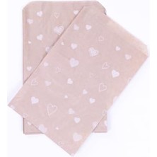 Eco Lounge Kalp Desenli Kese Kağıdı, Kraft 18X30-10 Adet