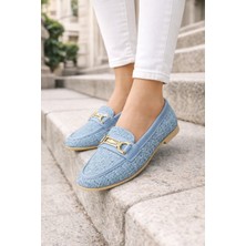 ModaFrato AL-4016 Tüvit Kumaş Rahat Taban Kadın Babet Anne Ayakkabısı Günlük Bayan Ayakkabı