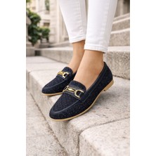 ModaFrato AL-4016 Tüvit Kumaş Rahat Taban Kadın Babet Anne Ayakkabısı Günlük Bayan Ayakkabı