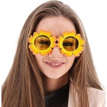 Najmaddin Papatya Şekilli Turuncu Sarı Renkli Hawaii Konsept Parti Gözlüğü 15X7 cm