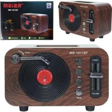 Mini Boy Retro Bluetooth Radyo Hoparlör – CZ1011BT | Klasik Tasarım, Kablosuz Bağlantı, Güçlü Ses, Uzun Pil Ömrü, Taşınabilir Hoparlör CZ1011BT 360 x 140 x 120 mm (CZ1011BT - Kahverengi)
