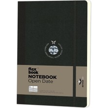 Eco Lounge 22 Esnek Notebook 13X21 Siyah Şerit Çizgili 192 Sayfa 85GR