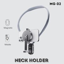 Eco Lounge ile Uyumlu Profesyonel Telefon Tutucu ve Boyun Askısı Gezi Seyahat ve Sürüşlerde Kullanmak Için Boyundan Kayıt Aparatı Cep Telefonu Boyun Tutucu Kullanımı Kolay Mg-02