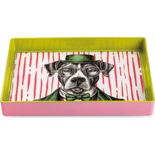 Egan Italy Human Köpek Desenli Tepsi 40X26 cm