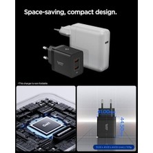 Eco Lounge 47W Usb-C 2 Port Mini Hızlı Şarj Aleti Pps 2.0 Desteği/ısı Düşürücü Gan Pro Destekli Akım Korumalı Güç Adaptörü & & iPad &  Type-C - ACH09457