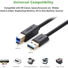 Eco Lounge 10372 2m USB A USB B Fişi Siyah - USB A USB B 3.0 (3.1 Gen 1), Siyah