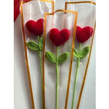 By Luma Örgü Kalp Buketi - Sevgililer Günü - Doğum Günü - Hediyelik