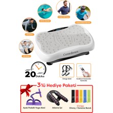 Normadia Yüksek Hızlı Tüm Vücut Titreşimli Egzersiz Aleti Beyaz