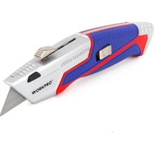 Eco Lounge WP213012 Ağır Hizmet Alüminyum Gövde Geri Çekilebilir Rötuş Bıçağı + 4 Adet Yedek Bıçak