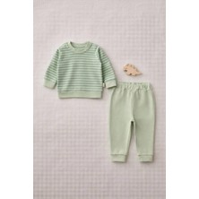 The Nest Kids Gentle Leaf Premium Organik Pamuk Doğadan Ilhamlı Günlük Bebek Alt Üst Takım