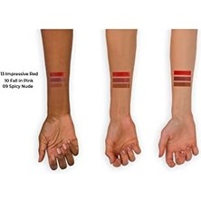 Eco Lounge Deep Impact Lipstick 13 Impressive Red Kremsi Dokulu Yarı Parlak Ruj, Kırmızı