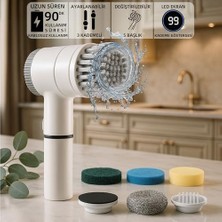 Eco Lounge Mio CB160 Yeni Nesil 2000MAH Çok Amaçlı Şarjlı Temizlik Fırçası - Beyaz