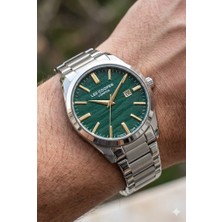 Lee Cooper 41MM Çelik Kasa, Çelik Kordonlu, Yeşil Kadran Erkek Kol Saati