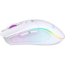 Eco Lounge Crossfire Air Kablosuz 10000 Dpi Pixart PMW3325 Sensör Makro Yazılımlı Chromatic Rgb Kablosuz Gaming Mouse - Beyaz