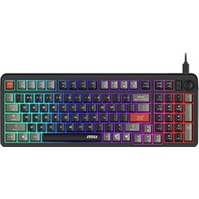 Msı Gg GK110 Tr Sessiz Membran Gamıng Klavye Rgb Tr Layout