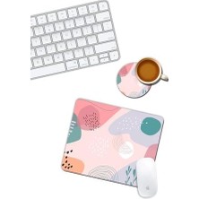 Desenli Mouse Pad ve Bardak Altlığı Set