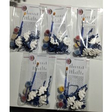 5 Adet Taş Boyama Seti Çocuk Hediyelik Tas Boyama