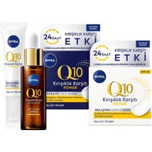 Q10 Çift Etkili Serum 30ML, Sıkılaştırıcı Göz Bakım Kremi, Yenileyici Gece Bakım Kremi, Gündüz Kremi