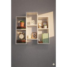 Rafixa Modern Geometrik Duvar Rafı Model 105