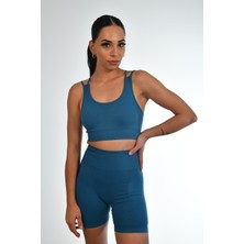 gymphoenix Rio Petrol Mavisi Bra Şort Takım