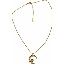 Suzi Shine Ay Yıldız Figürlü Çelik Kolye