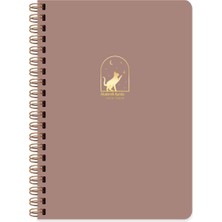 Eco Lounge 17 * 24 Spiralli Akademik Ajanda - Mocha