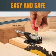 Eco Lounge 20318 Push-Pull Mafsal Kelepçesi, 305 cm – 227 Kg, Sağlam Tutma Kapasitesi, Flanş Taban Plakalı Piston Kaldırma Kelepçesi, 1 Adet