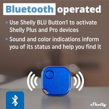 Eco Lounge Blu Button1 | Bluetooth Kontrollü Eylem ve Sahne Etkinleştirme Düğmesi Mavi | Ev Otomasyonu | Ios Uygulaması | Uzun Pil Ömrü | LED Gösterge | Uzun Menzil