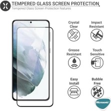 Eco Lounge Galaxy S23 Fe Için Ekranı Tam Kaplayan Full Ekran Koruyucu Cam, Full Tam Koruma Kırılmaz Cam