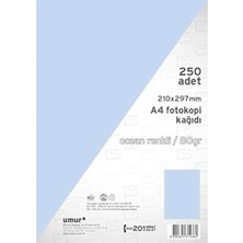 Eco Lounge A4 Renkli Fotokopi Kağıdı, Ocean, 250 Yaprak
