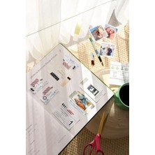 Eco Lounge Travel Journal - Seyahat Anı Defteri – 22X28 cm – Kapaklı & Altın Yaldız Detaylı Hatıra Defteri (Yeşil)