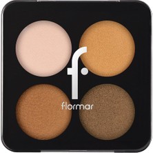 Eco Lounge Color  Ince Yapılı & Mat Bitişli/ışıltılı 4'lü Göz Farı Paleti