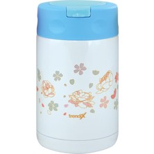 Eco Lounge Çelik Içli Termos 500 ml Mavi Çelik Kaşık Ile TX-6129