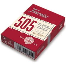 Eco Lounge Fournier Poker Oyun Kartları Nº 505, Standard Endeks, Kırmızı Veya Mavi