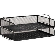 Eco Lounge Reader Çalışma Masası Belge Düzenleyici, 2 Parça, Istiflenebilir, Siyah, 2 Adet