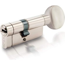 Eco Lounge Kilit 164KTBSM Kilit Göbeği, Tuzaklı - Mandallı Kilit Silindiri, Barel (68 Mm, Nikel)